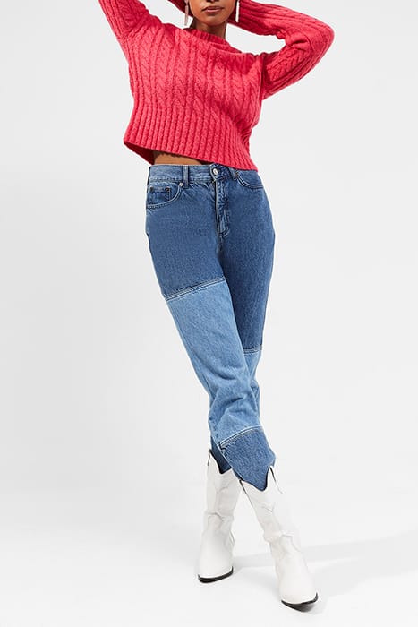 JACQUELINE CREW NK JUMPER RASPBERRY 2