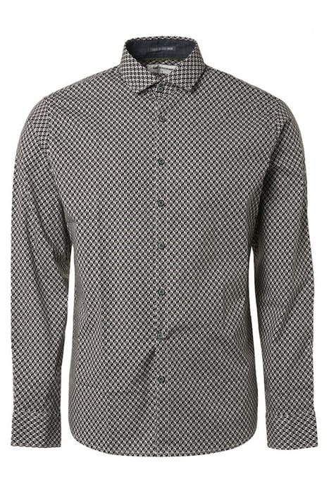 SHIRT STRETCH ALLOVER PRINTED BLACK 4