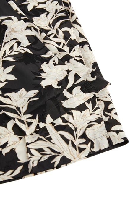 MARCIANO BY GUESS SUNBURST WIDELEG PAN SUNBURST BLACK PRINT 7
