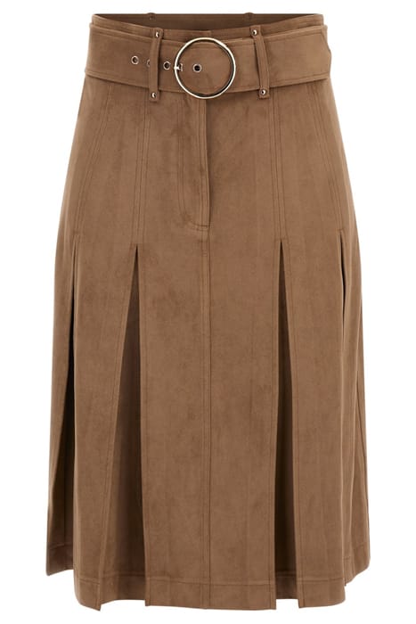 MARCIANO BY GUESS KASIA SKIRT TRUFFLE DUST LEATHER MULTI 4