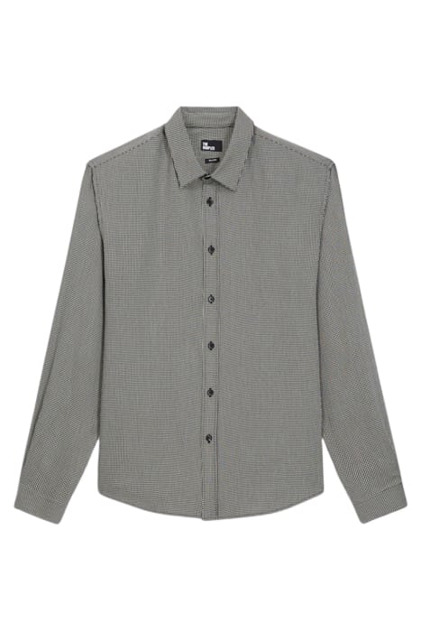 FEATHER PRINT SHIRT BLACK WHITE 5