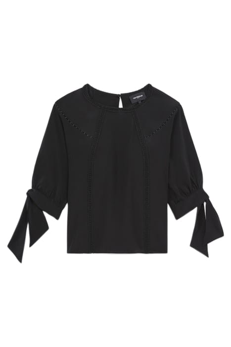 SHORT SLEEVED TOP WITH BRAIDS BLACK 5