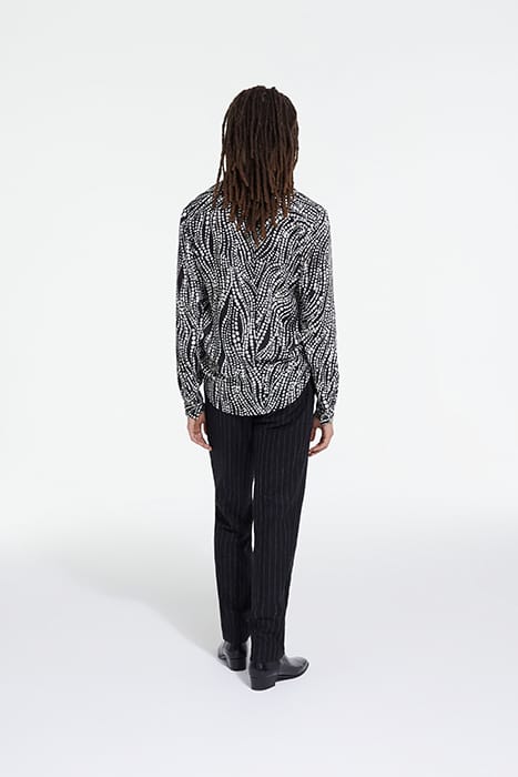 PRINTED SHIRT BLACK WHITE 4