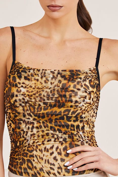 MARCIANO BY GUESS TALITHA MESH TOP SPELLBOUND PRINT 4