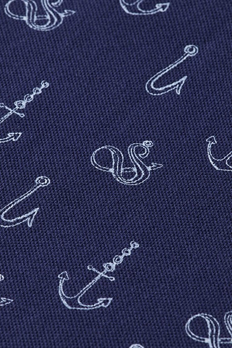 MINI ALL OVER PRINT POLO NAVY BLUE 3