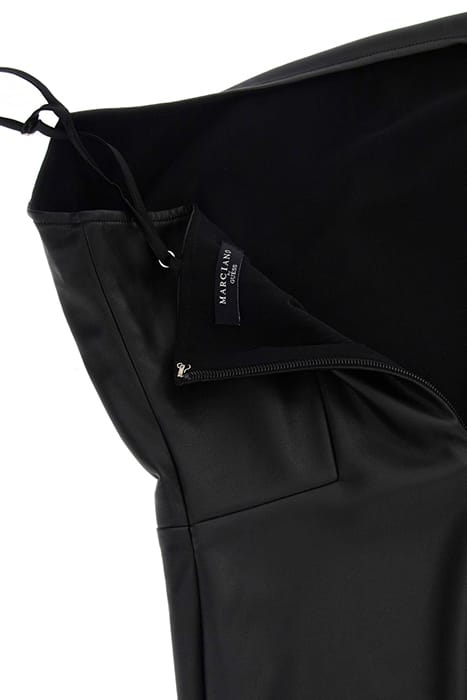 MARCIANO BY GUESS SOLANGE DRESS JET BLACK LEATHER 10