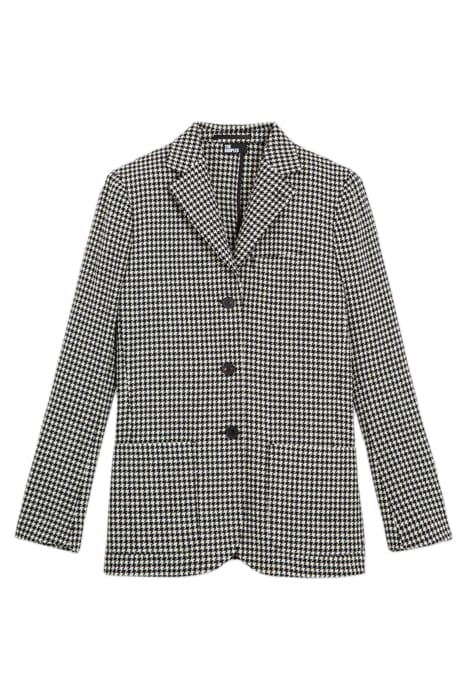 SIMPLE SOFT JACKET BLACK WHITE 5