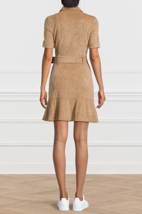 MARCIANO BY GUESS KASIA DRESS TRUFFLE DUST LEATHER MULTI 2