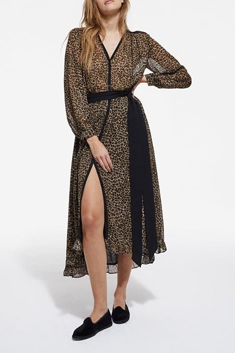 LONG LEO DRESS VISCOSE GGT LEOPARD 1