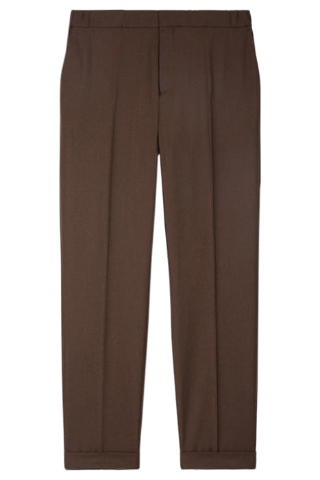 SUIT TROUSERS WITH ELASTIC BELT BROWN 3