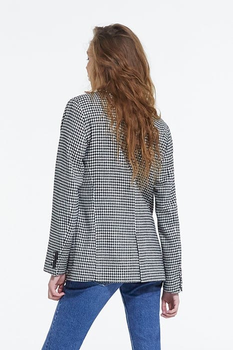 SIMPLE SOFT JACKET BLACK WHITE 2