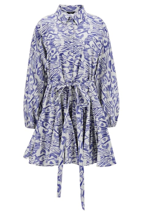 MARCIANO BY GUESS ABBIE SHIRT DRESS SUBSTANCE BLUE PRINT 4