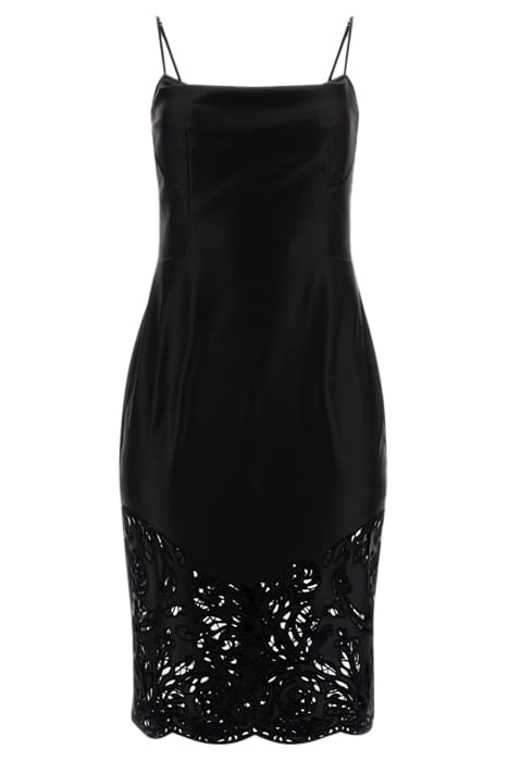 MARCIANO BY GUESS SOLANGE DRESS JET BLACK LEATHER 4