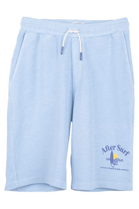 MID-LENGTH - GARMENT-DYED FELPA SWEATSHORTS BICYCLE BLUE 1