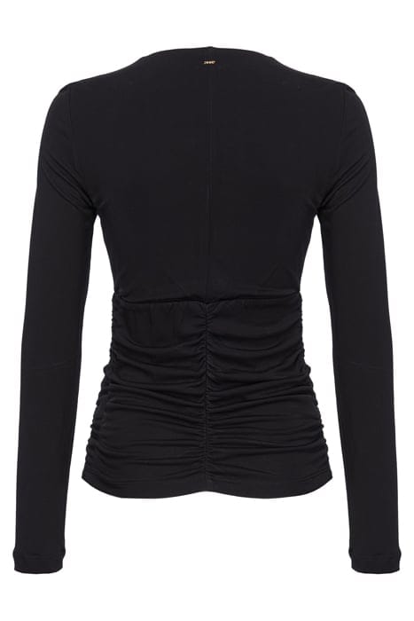 MARTELLO MAGLIA JERSEY CREPE DRAPPEGGIATO BLACK 2