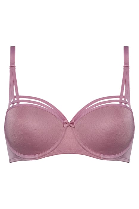 DAME DE PARIS SPARKLING PINK BALCONY BRA 3