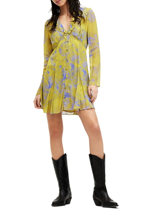 LINI INSPIRAL DRESS ZEST LIME GREEN 2