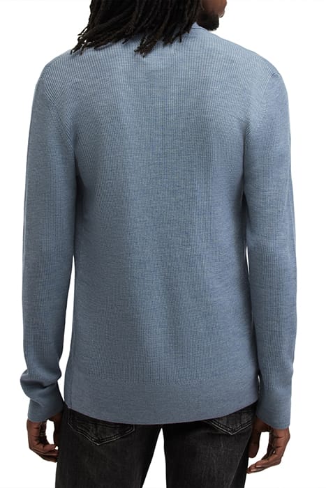 MODE MERINO OPEN CAR DUSTY BLUE 2