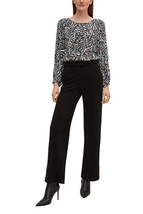 COMMA BLOUSES GREY/BLACK 3
