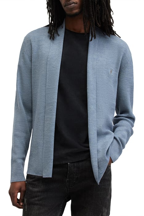 MODE MERINO OPEN CAR DUSTY BLUE 1
