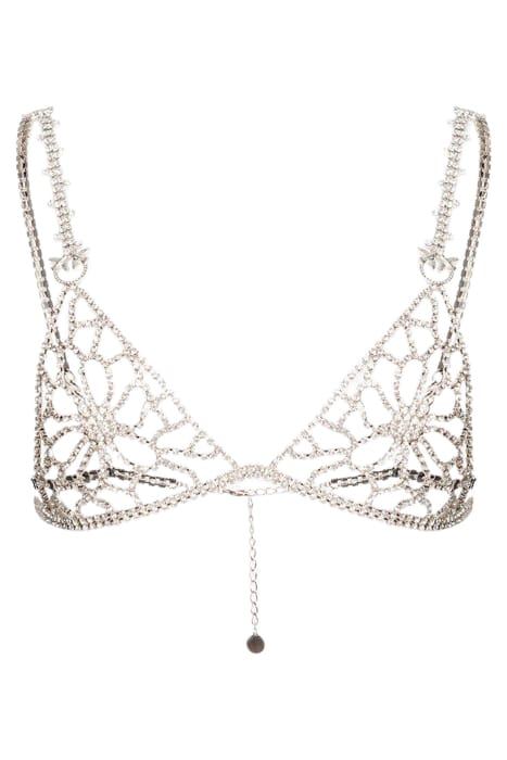 ROCHELLE TRIANGOLO CATENA STRASS NICKEL/CRYSTAL 3
