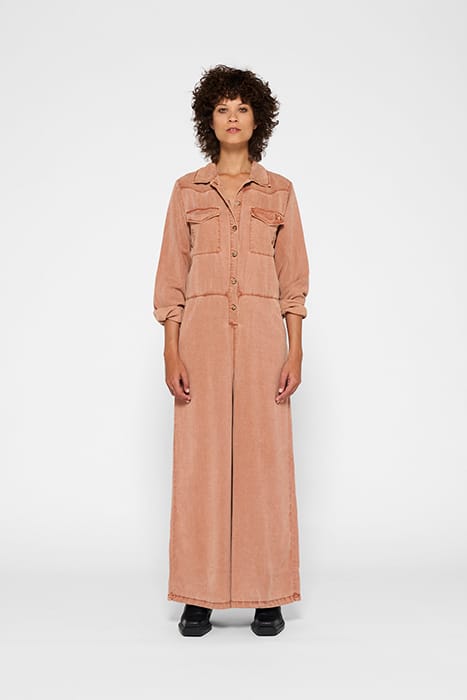 WORKER JUMPSUIT SADDLE BROWN 1