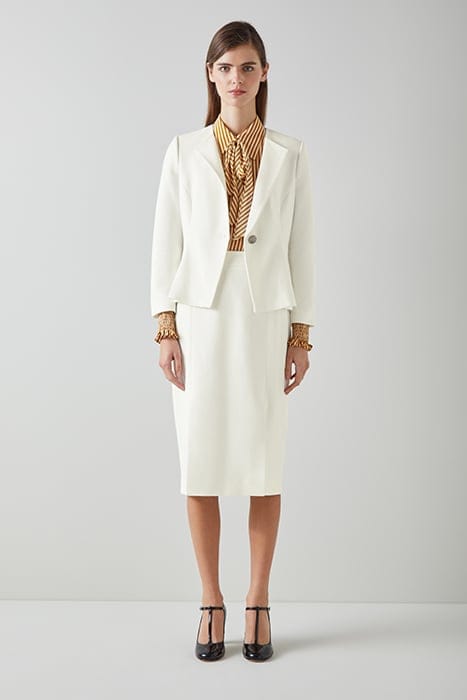 SKY PEPLUM BLAZER IVORY 1