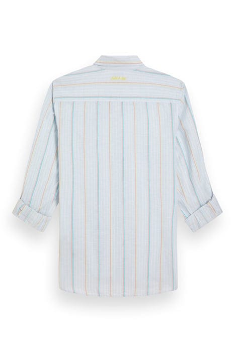 REGULAR FIT YARN-DYED STRIPE C BLUE/WHITE STRIPE 5