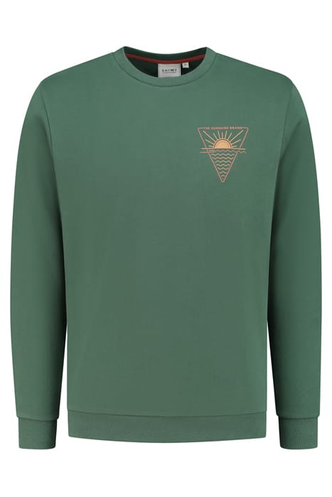 MEN TRIANGLE SWEATER CILANTRO GREEN 4