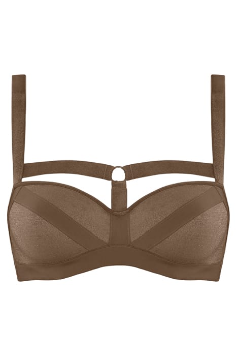 WING POWER SPARKLING GOLD BALCONY BRA 3