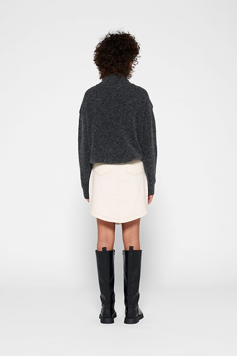 WESTERN MINI SKIRT ECRU 2