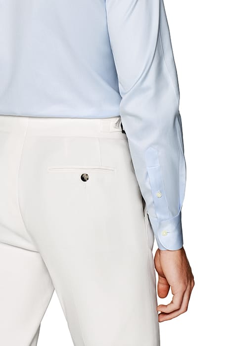 LIGHT BLUE TWILL SLIM FIT SHIRT 7