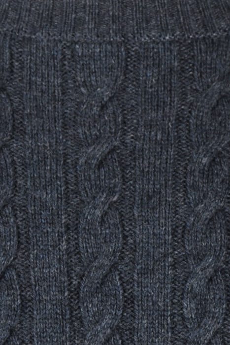 CABLE CREW NECK SWEATER NAVY 3