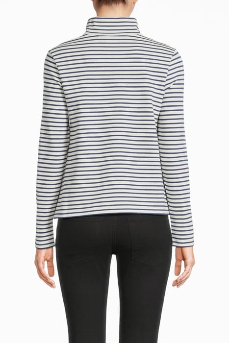 NAVY BLUE STRIPED KNIT TOP 2