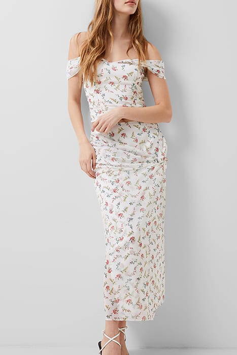 FLORIANA HALLIE CRINKLE SKIRT WHITE 3