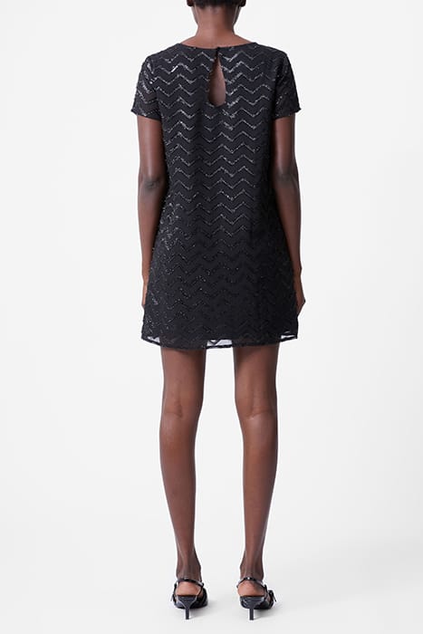 LUREX GGT SS SHIFT DRESS S BLACK 2