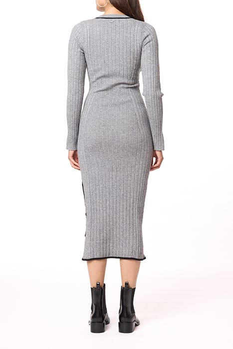 SPORTY STRIPE DRESS MEDIUM HEATHER GREY 3
