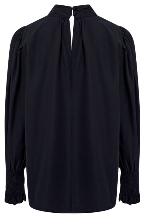 CREPE LIGHT KEYHOLE LS BLACK 2