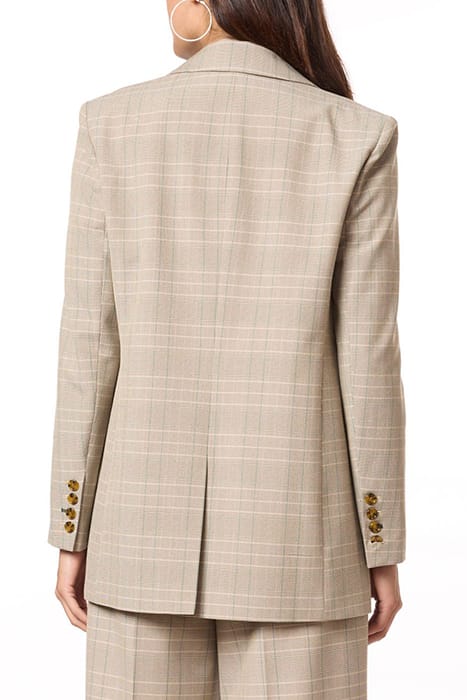 SNGL BREASTED BOYFRIEND BLAZER MULTI PLAID 2
