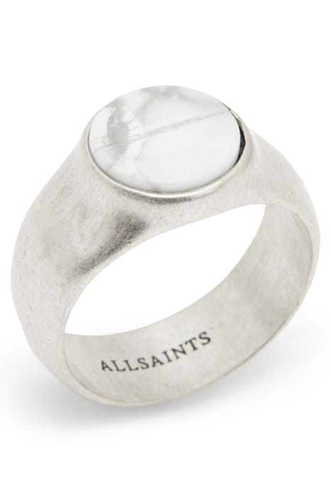 RYKER STONE RING WARM SILVER/WHITE 3
