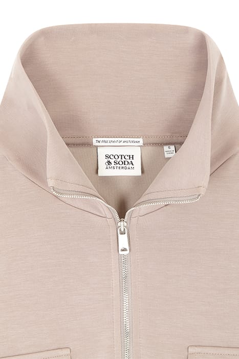PATCH PKT ZIP FRONT MOCK NECK FUNGI 9