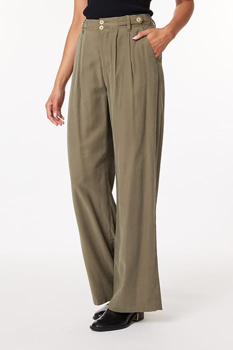 TWILL TROUSER DUSKY GREEN 2