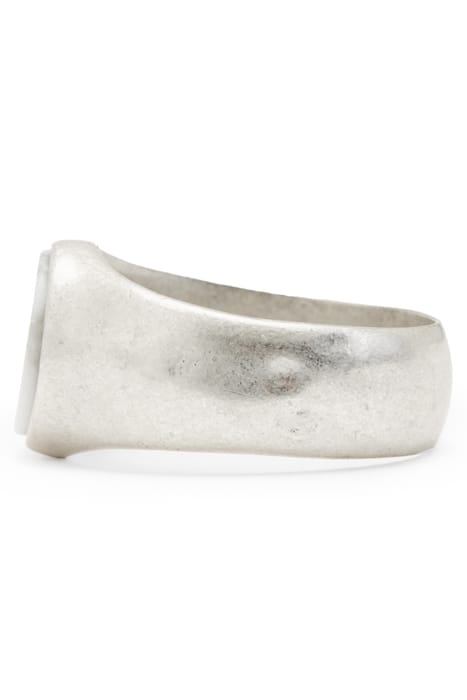 RYKER STONE RING WARM SILVER/WHITE 4