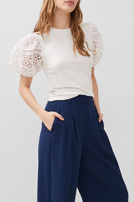 ROSANA ANGES BROIDERIE T SHIRT WHITE 1