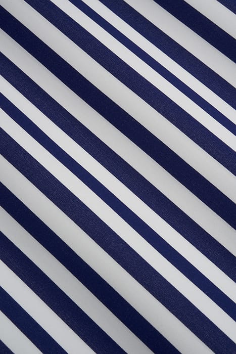 NAVY STRIPED TWILL EXTRA SLIM FIT SHIRT 8