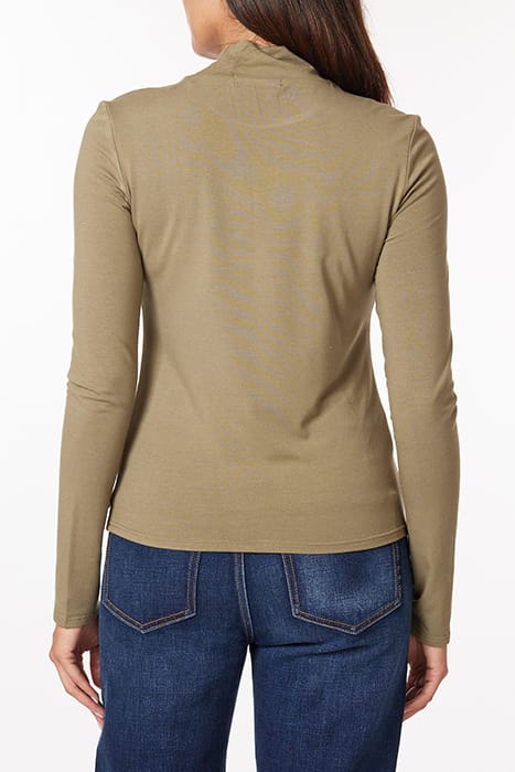 LONG SLEEVE MOCK NECK DUSTY GREEN 3