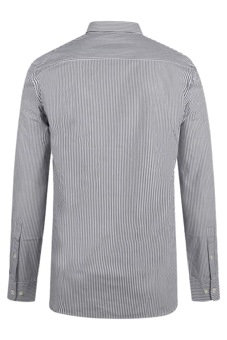 STRIPED POPLIN SHIRT NAVY 2
