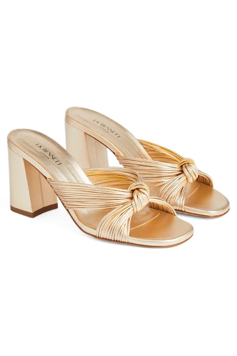 COLETTA MULTISTRAP MULE GOLD 2