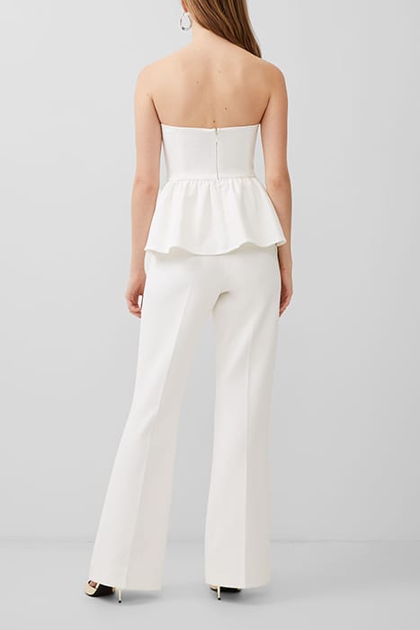WHISPER STRAPLESS PEPLUM TOP WHITE 2
