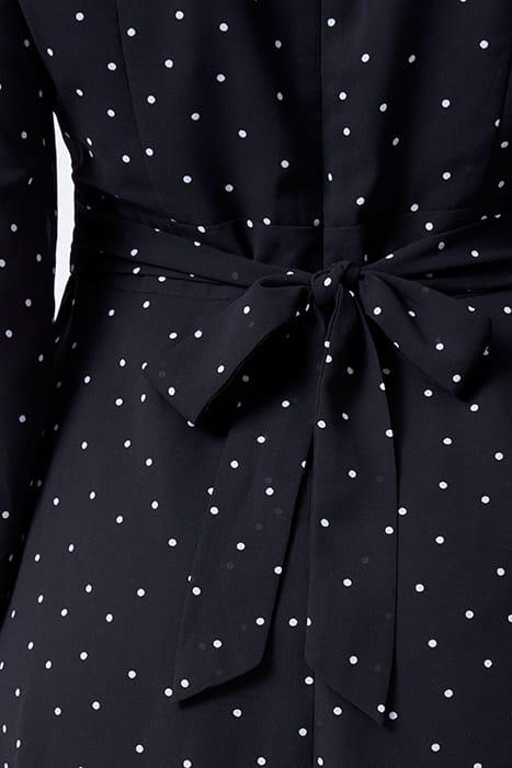 SPOT GEORGETTE DRESS BLACK 4
